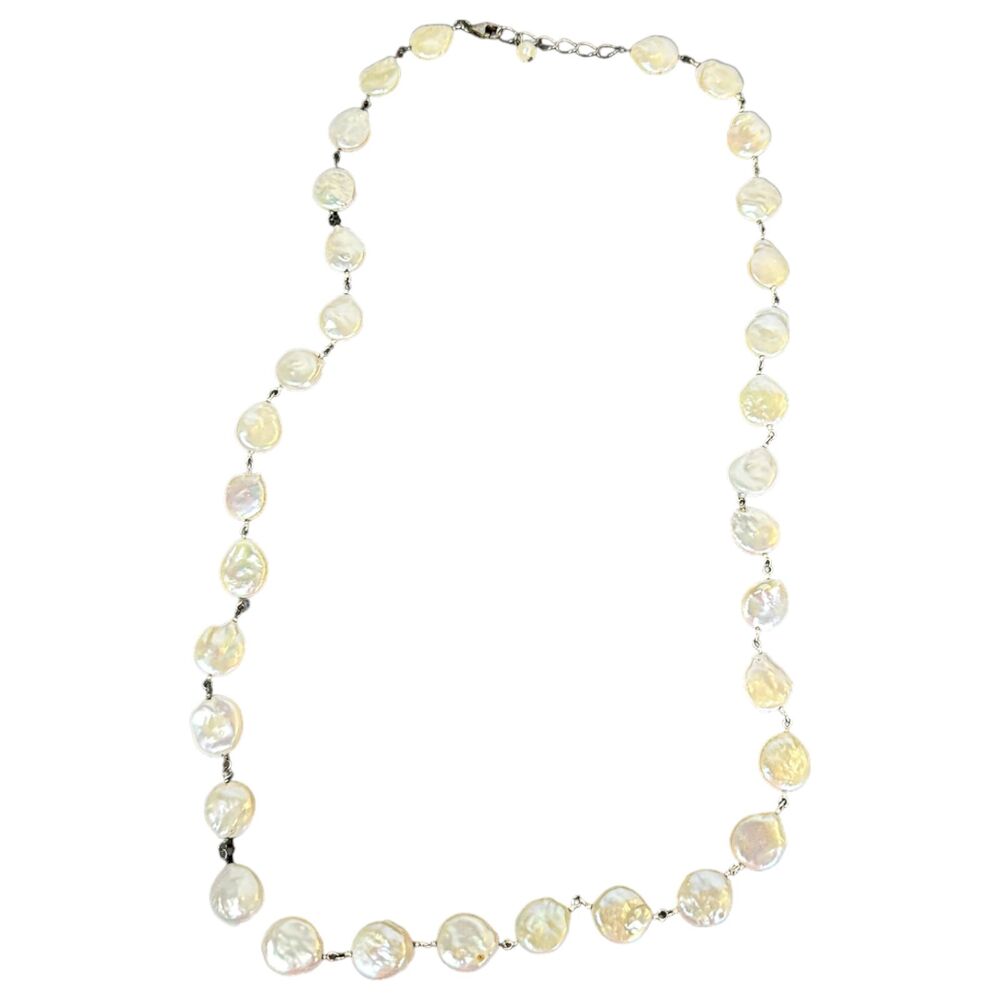 Freshwater Coin Pearls Necklace